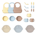 Baby Weaning Set: 5 Pcs Training Dishes, Utensils, and Suction Bowls with Lid1