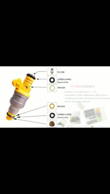 Plastic spacer for injector fuel injector repair kits