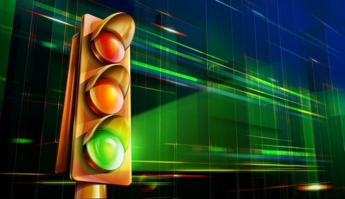 What does the traffic light