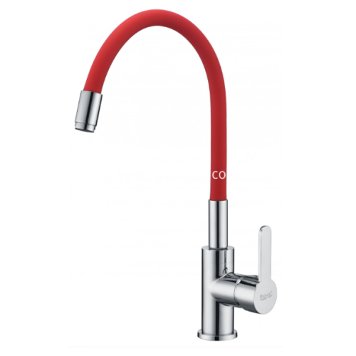 Elevate Your Kitchen Decor with Modern Kitchen Sink Tap With Red Rubber