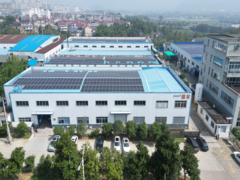 Panoramic aerial view of the factory