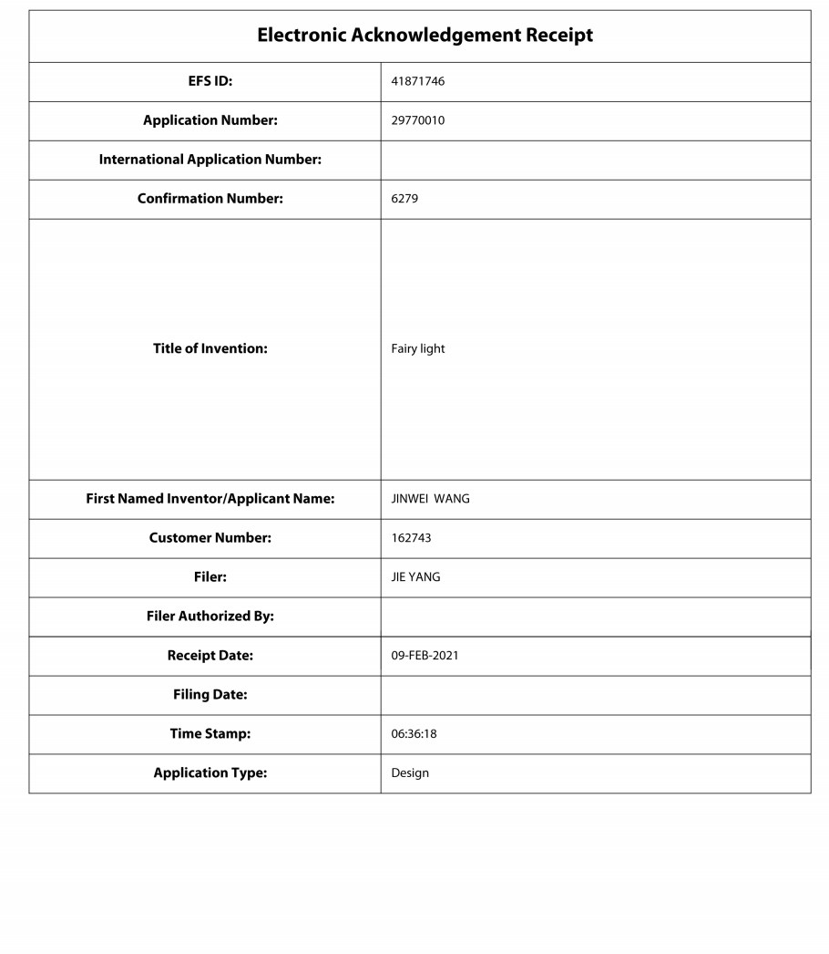 Patent certificate-US