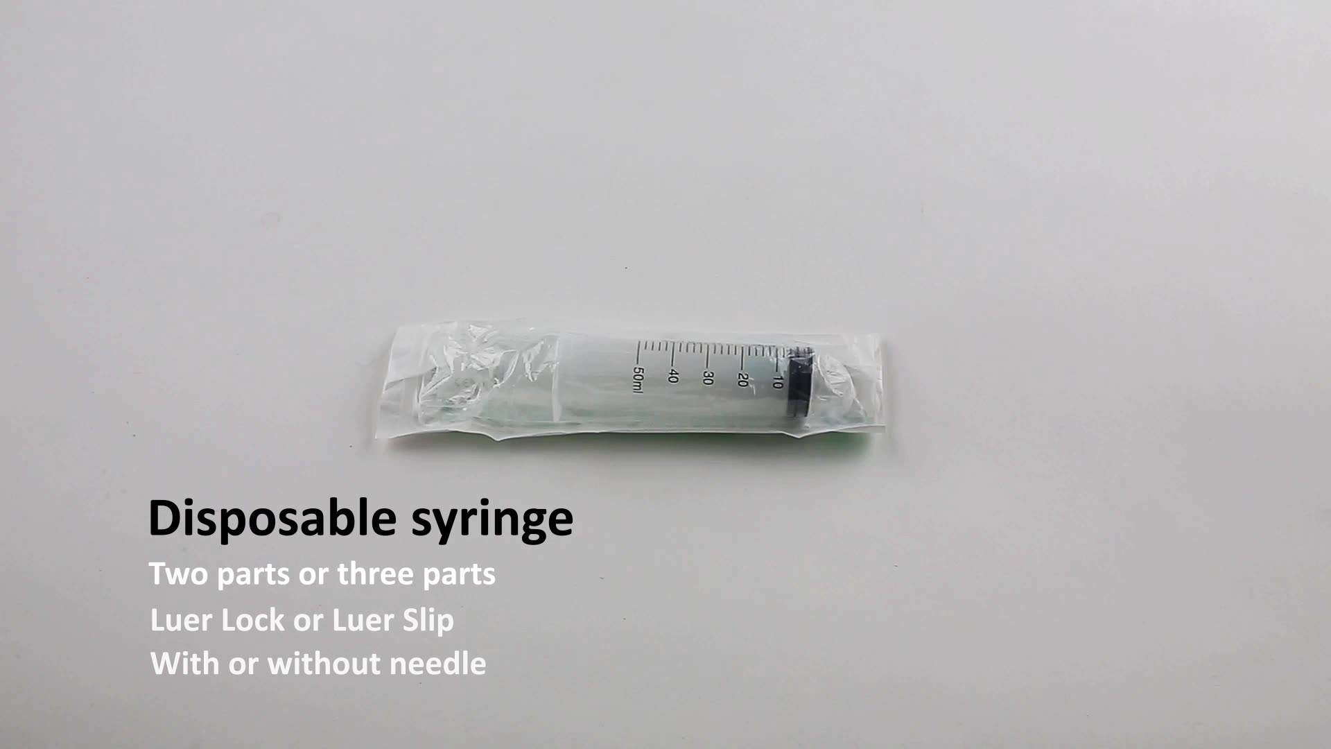 CE Disetujui Medis 1ml 3ml 5ml 10ml 20ml 60ml Plastik Luer Lock Slip Syringe Disposable Dengan Needle1