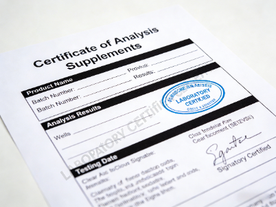 サプリメントの分析証明書: それが何を証明するか