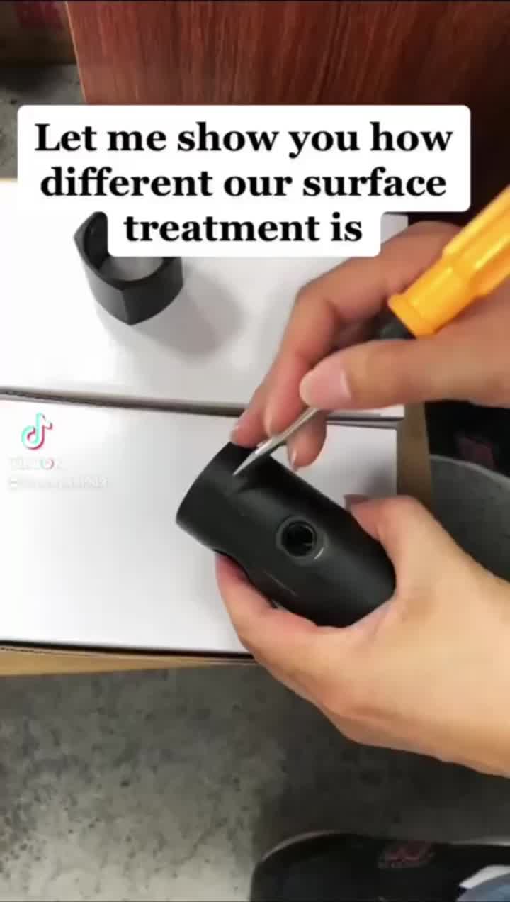 Matte black surface treatment