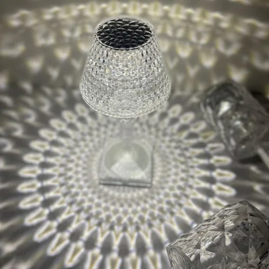 Lâmpada elegante de mesa de vidro de vidro elegante de vidro liderado para quartos1