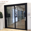 Sliding Doors Design Gate Save Space Partition Commercial Aluminum Modern Customized Glass Graphic Design Stainless Steel CN;GUA1