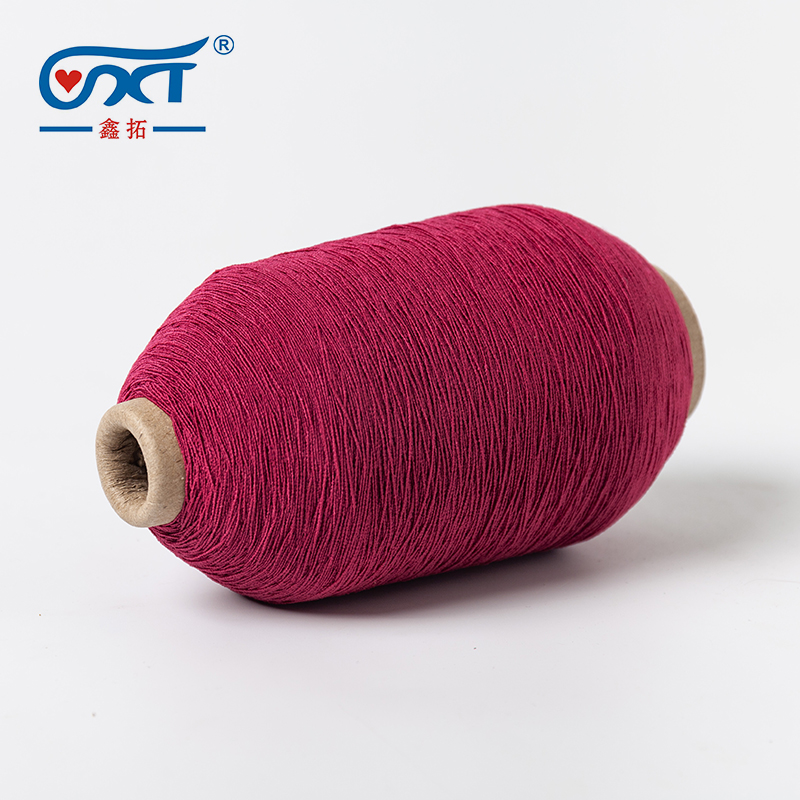 Custom color High Elastic Fancy Lycra Rubber Polyester Yarn For Gloves