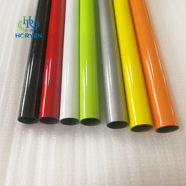 colored telescopic carbon fiber tube