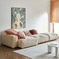 Moder Muebles House Diseñador de sofá seccional Sets Italia Chesterfield Sleeper Cream Clarhuroy L Shape Couch Sala de estar Sofá1