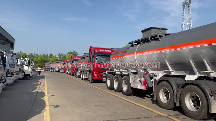 Semi remolque del petrolero químico