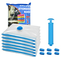 Maximizing Closet Space: Vacuum-Sealed Storage Bags with Double-Zip Seal for Efficient Clothing Storage1