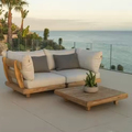 Modern Waterproof Teak Wood Outdoor Sofas for Living Room and Patio1