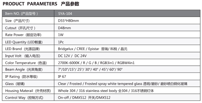 Outdoor LED deck lights with good heat dissipation