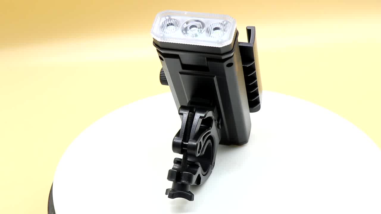 LED Bicycle Light Front USB Rechargeable Phone Holder T6 Bicycle Lamp Flashlight Bike Light Cycling Equipment With Phone Holder1