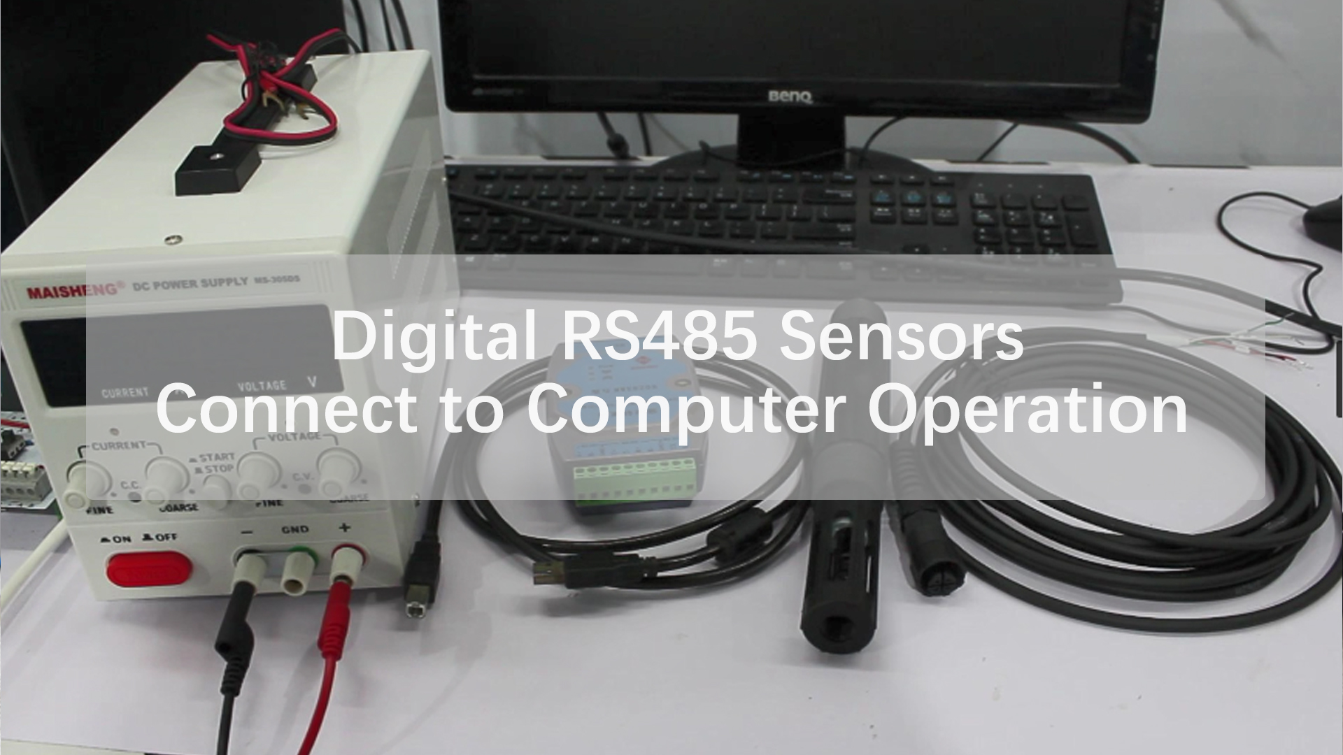 Digital RS485 Sensors Connect to Computer