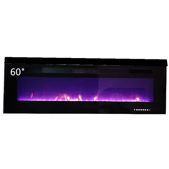 Lareira elétrica LED moderna para aquecimento por convecção de montagem de parede1