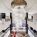 Shopping Mall Exhibition Hall Wedding Pendant Lights: Large Custom Transparent Glass Bubble Chandelier1