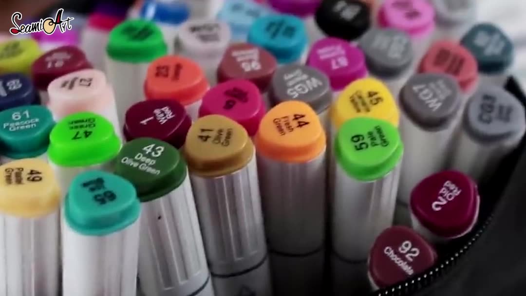 school Marker color alcohol sketch alchohol marker twin markers pen for 168 color marcadores copic alcohol supplies1