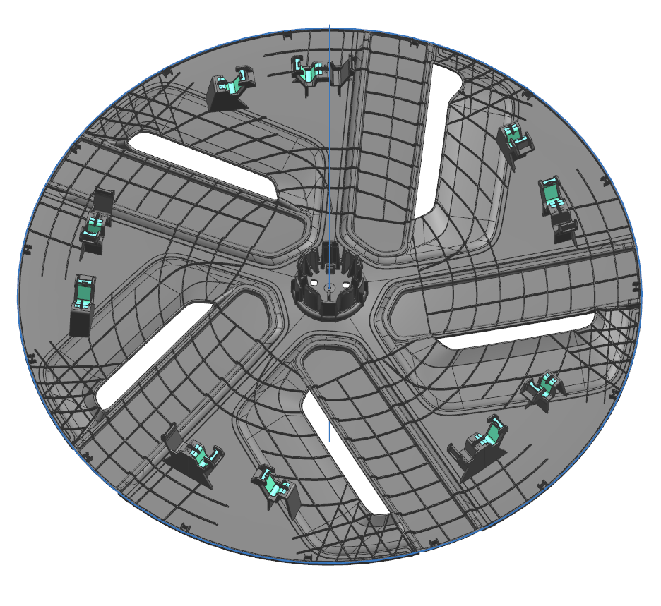 Molde de plástico de palomitas de maíz