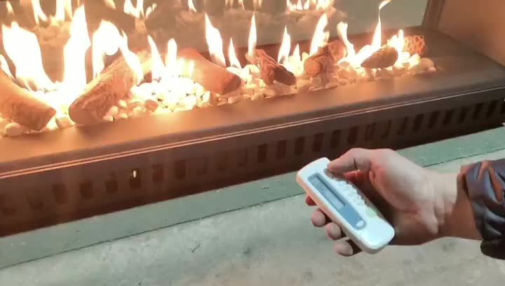 2 sided gas fireplace video