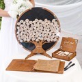 Rustic Wooden Wedding Decor: Personalized Family Tree Guest Book Alternative1
