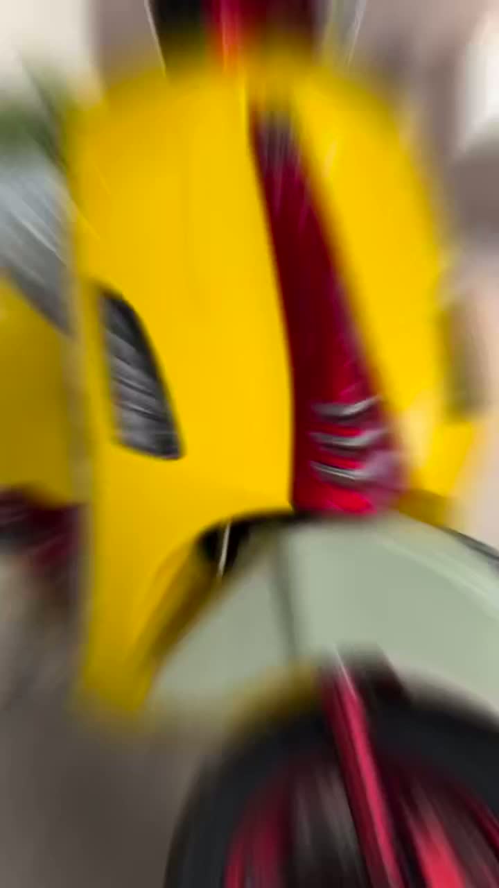 Vibrant  E-Scooter with Eye-Catching Color Combo