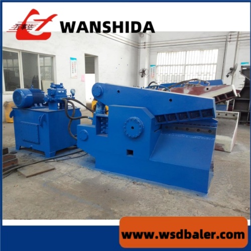 Wanshida Exporta Q43-800 Cisalhamento de jacaré de metal hidráulico para Mianmar com feedback positivo do cliente