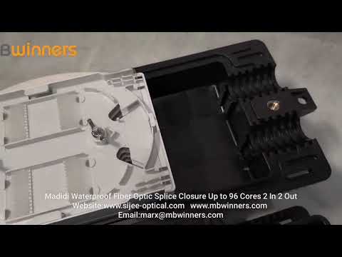 Madidi Waterproof Fiber Optic Splice Closure Up to 96 Cores 2 In 2 Out 11