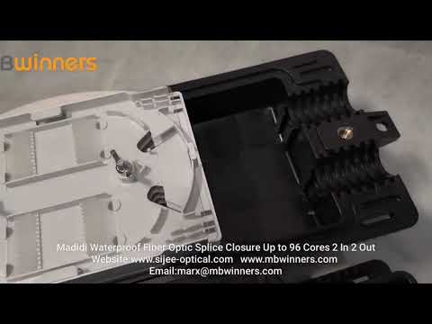 Madidi Waterproof Fiber Optic Splice Closure Up to 96 Cores 2 In 2 Out 11