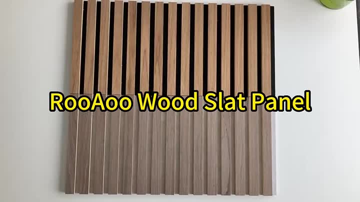 Wood acoustic wall panels