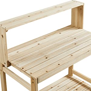 Garden Potting Bench Table