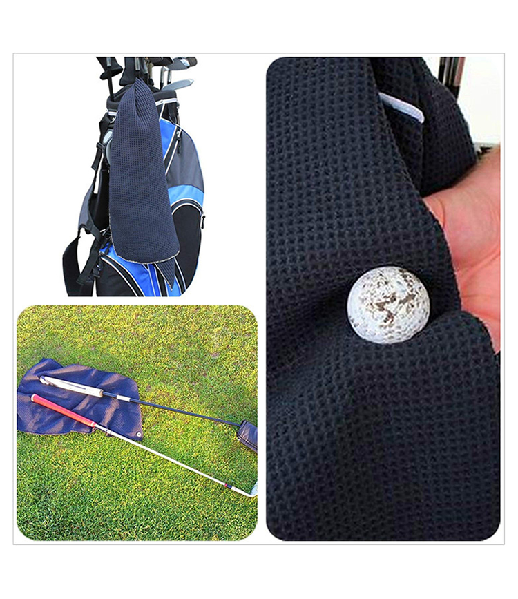 Großhandel Sport Mikrofaser -Handtücher Golftuch gesticktes Logo für Golfclub