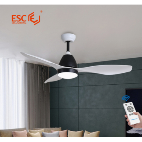 A eficiência atende a elegância: a iluminação ESC de 48 polegadas Chandelier DC Ceiling Fan