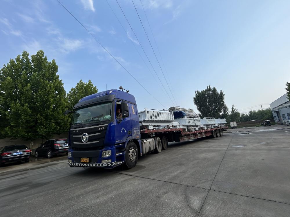 Shipment of wall panel equipment