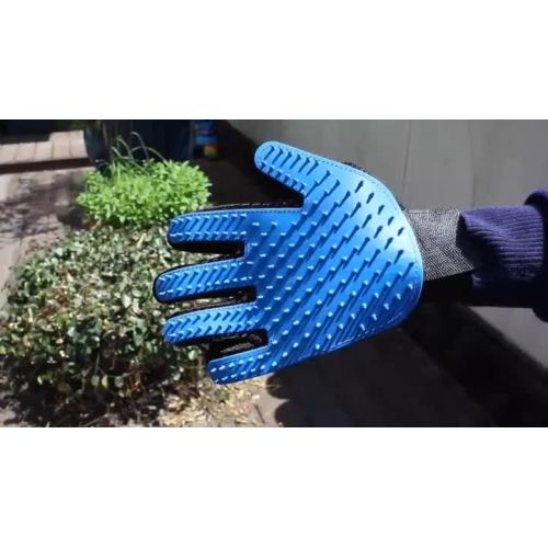 Guantes de limpieza de cabello para mascotas