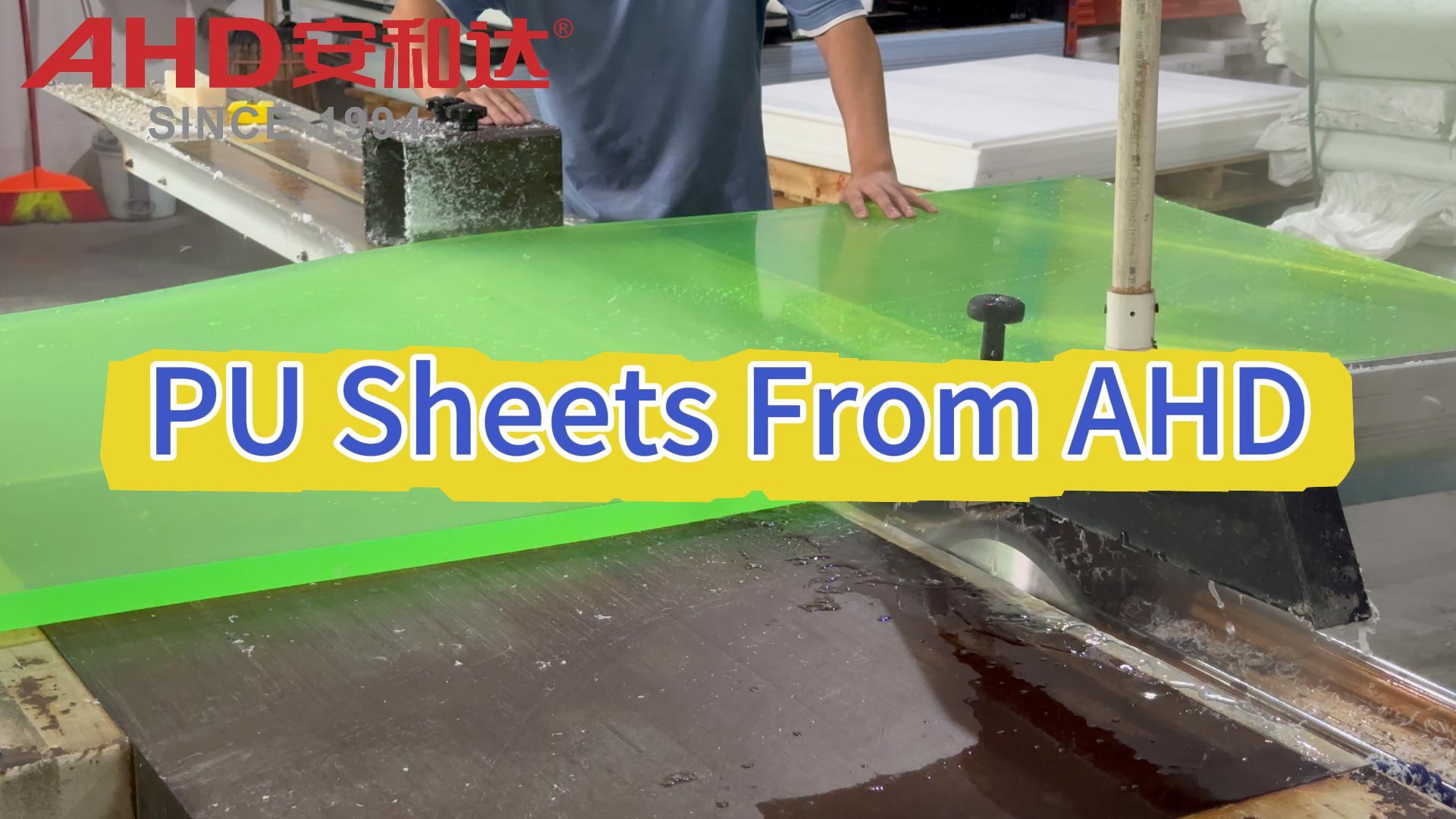 Hojas de poliuretano PU de color natural transparente