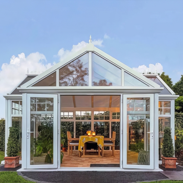 Customized Free Standing Glass Sunrooms Modern Style
