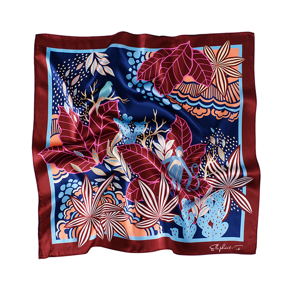 Printed 100% Silk Scarf Printed 100% Silk Scarf
