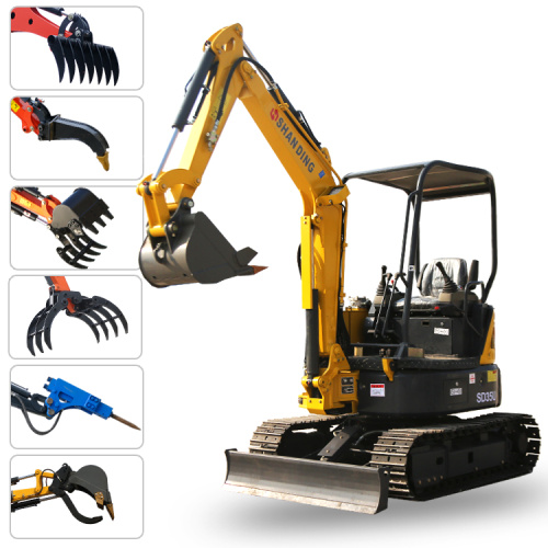 Preț de excavator nou 1,5ton 1,7 tone 2 tone mini excavator