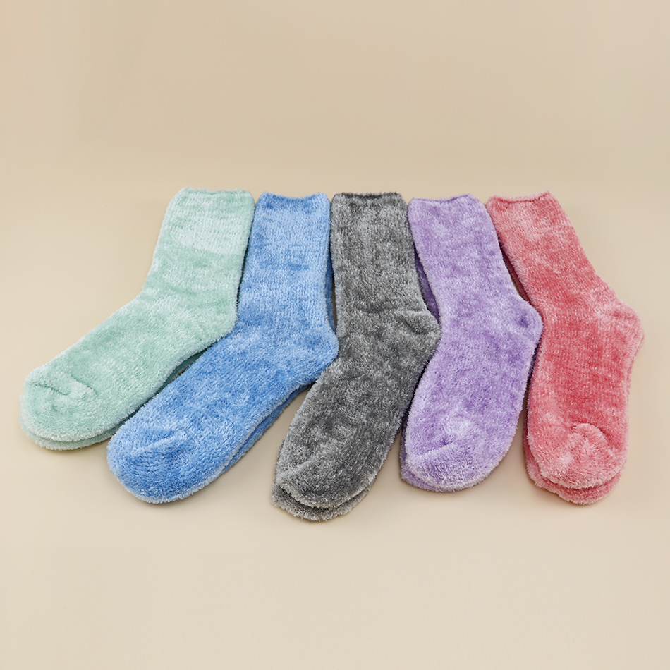 Chenille Socken