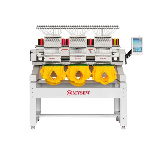 MBC1503 High Quality Three Head Computerized Embroidery Machine with Multi-Function Hat/T-Shirt//Plane Embroidery1