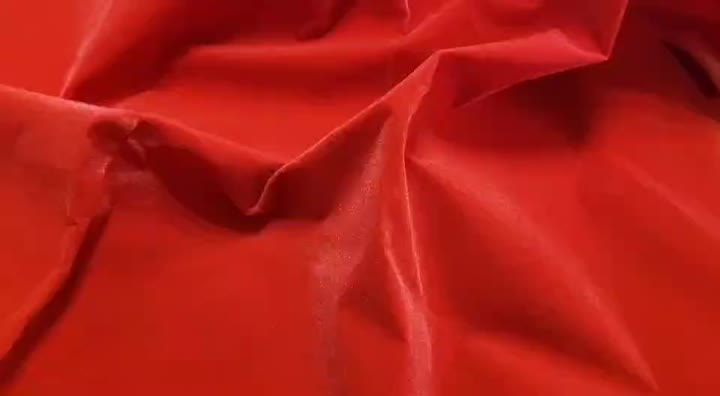 Red Flocking Fabric