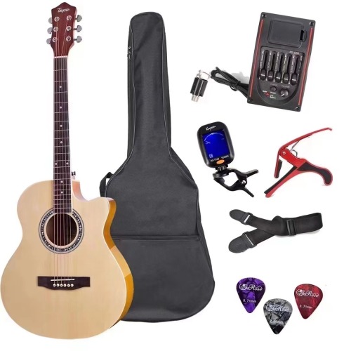 7% de desconto da promoção do conjunto de guitarra elétrico acústico