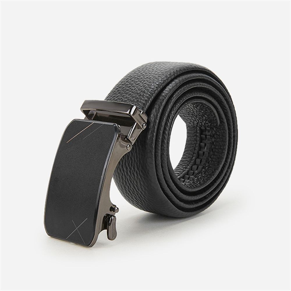 Men's Premium Leather Automatic Buckle Belt for Bu