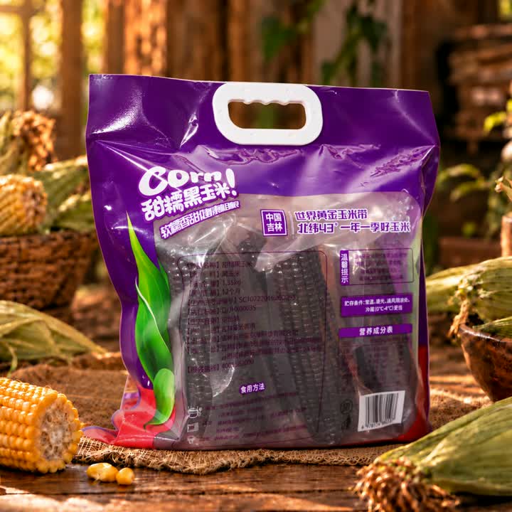 Sweet Glutinous Black Corn Custom OEM ODM