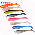Soft Bait Lures Manufacturer: Muskie and Zander Fishing Lures 10.5cm 13cm UV Glow Silicone Shad Lures1