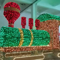 Large 3D Train LED Decorative Outdoor Park Christmas Light1
