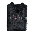 Cool Black Cat Plush Gift Journal Notebook 80 Sheets with Lock1