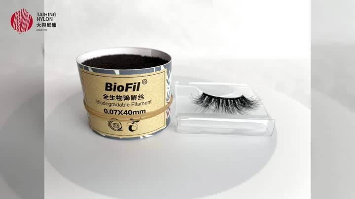 Biodegradable eyelashes filament sharing lesson